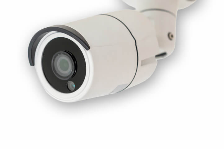 Security camera under the ceiling